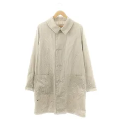 ビズビム VISVIM GREASE MONKEY COAT コート ステンカラー ストライプ ペイント 3 グレー 白 /MI ■OS ■ADのサムネイル