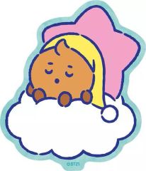[중고] 씰 스티커 SHOOKY(슈가) 여행 스티커 드림 오브 베이비(3) [BT21]