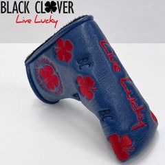 Black Clover ブラッククローバー パターカバー ブレード型/ピン型 LIZARD LUCK レッド/ネイビー BC5FNB02 インポートモデル ヘッドカバー パター用 メンズ レディース ユニセックス 新品【サードウェイブ ゴルフ＆スポーツ】