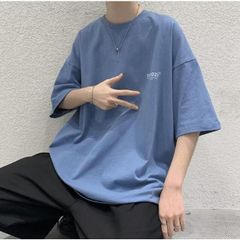 半袖Tシャツ メンズ Tシャツ ゆったり サマーTシャツ 半袖 カットソー 男性 トップス 夏 シンプル ゆったりTシャツ お洒落