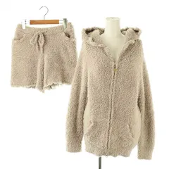 ジェラートピケ gelato pique セットアップ 上下 パーカー ジャケット ジップアップ ショートパンツ ルームウエア 部屋着 F モカ /NR ■OS