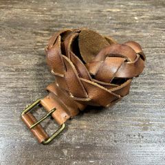 250 アバクロンビー＆フィッチ 本革 編み込みレザーベルト