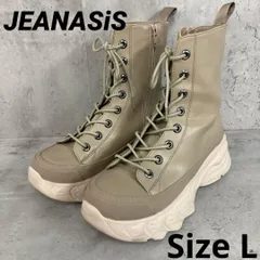 JEANASiS ジーナシス レースアップスニーカーブーツ サイズL ★ ■■