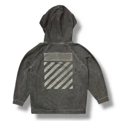 【希少XXL】OFF-WHITE BRICKS SLIM HOODIE パーカー OFF-WHITE Bricks Slim Hoodie in Black & White | FWRD