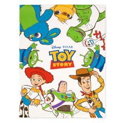【数量限定】ホワイト 綿100% 裏側パイル地 表側ガーゼ トイストーリー NZ1804 Disney 85×115cm タオルケット ベビー doudou un