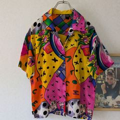 ETRO ペイズリー柄 半袖シャツ Lサイズ 総柄 オープンカラーシャツ 