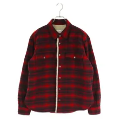 SAINT LAURENT PARIS (サンローランパリ) 20AW オンブレーチェックボアシャツジャケット 636685 Y592V レッドのサムネイル
