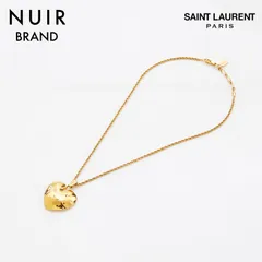 YSL イヴ・サンローラン　ロゴネックレス　ゴールド　ハートラインストーン イヴ・サンローラン YVES SAINT LAURENT YSL ロゴ ライン
