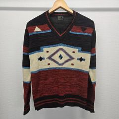 JCPenny ニット セーター ネイティブ柄 S ヴィンテージ メンズ 古着 M-C-436