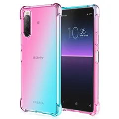 Xperia 10 IV ケース SO-52C SOG07 エクスペリア10 マーク4  グラデーション耐衝撃 ソフト ケース 【Color】 ピンク・グリーン