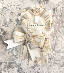 ロゼット⭐︎痛ロゼット⭐︎ハンドメイド⭐︎青⭐︎ホワイト