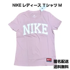 タグ付き 新品 NIKE レディース Tシャツ Mサイズ ピンク 半袖 NSW TEAM NIKE ティーシャツ トップス カットソー ナイキ  桃色 白 赤 women ウィメンズ 婦人 女性 スポーティー カジュアル スポーツ デイリーユース 大人