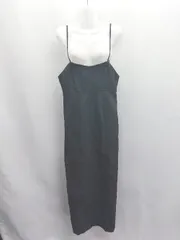 ◇ Θ CAPRICIEUX LE'MAGE カプリシューレマージュ 肩ひも調節可能 ロング ワンピース サイズF ブラック レディース E  【1504240006710】