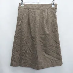 ◇ URBAN RESEARCH Sonny Label 膝上丈 台形 スカート サイズF ブラウン レディース E  【1407020018432】