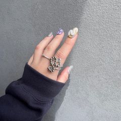 【錆びない】マット系シルバーリング　C