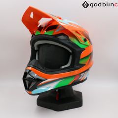 ZEALOT　マッドジャンパー2　GRAPHIC ORANGE/BLUE　XLサイズ　MJ0016　オフロードヘルメット