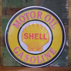 デッドストック品　SHELL シェル灯油 両面 電飾看板 1970年代 デッドストック品 SHELL シェル灯油 両面 電飾看板 1970年代