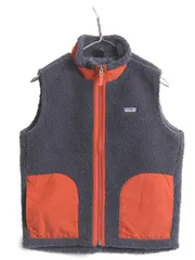 【お得なクーポン配布中!】 17年製 パタゴニア レトロX フリース ベスト キッズ L レディース XS 程/ patagonia アウトドア フルジップ ハイネック 毛長 パイル 重ね着