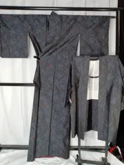 着物王■小紋　本場大島紬　世界三大織物　伝統工芸品　武島織物　羽織セット　着用時期8月以外