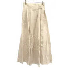 ATON エイトン LINEN WEATHER リネンウェザーベルトスカート SKAGIM0400 オフホワイト系 2のサムネイル