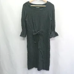 ◇ ⊇ YLANG YLANG イラン イラン 長袖 膝丈 ワンピース サイズ表記なし ブラック レディース E  【1410100045105】のサムネイル