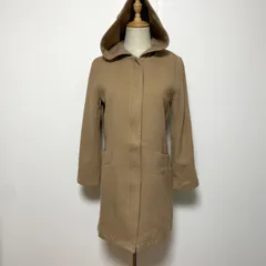 NOLLEY'S ノーリーズ LIGHT フード付きコート 36 ウール100％