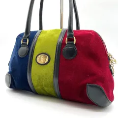 【良品】  Roberta di Camerino ロベルタディカメリーノ ハンドバッグ トートバッグ ショルダーバッグ カラベラ バゴンギ ベロア ベルベット レザー 革 ユニセックス 男女兼用 メンズ レディースユニセックス