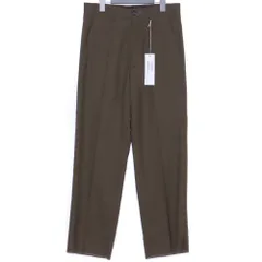 MARNI リップストップウール ノープリーツスラックス サイズ46 ブラウン PUMU0053A0 S52744