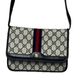 ▽GUCCI　オールドグッチ　シュリーライン　GGスプリュー　ショルダーバッグ　　66 001 4461　　00289