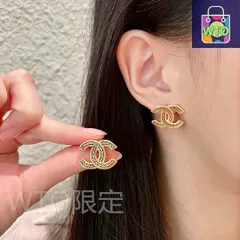 【今日WTO】Chanel ヴィンテージ アルファベットピアス 送料無料 限定価格-DP01