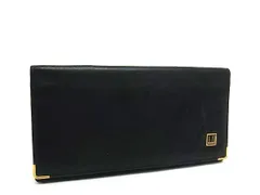 dunhill ダンヒル レザー 二つ折り 長財布 ウォレット 札入れ メンズ ブラック系 DI4162