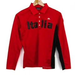 カッパ ポロシャツ 長袖 スポーツウエア ストレッチ ゴルフ トップス レディース Mサイズ レッド系 Kappa 【中古】のサムネイル