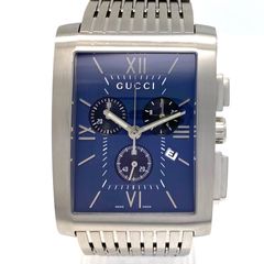 グッチ　GUCCI　Gメトロ　YA086318　8600M　クォーツ　クロノグラフ　青　デイト表示