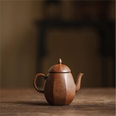 ティーポット急 侘寂 ヴィンテージ手作り粗い陶器 中国茶器 陶磁 台湾茶器 中国茶