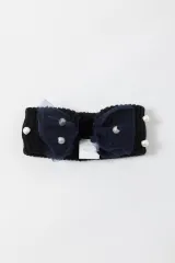 UNICA/ドットチュールニットパールヘアバンド　新品 キッズのサムネイル
