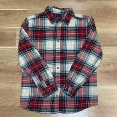 古着 gap GAP ネルシャツ チェックシャツ 赤チェック フランネルシャツ