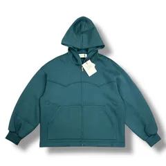 CULLNI クルニ プルオーバーパーカー レイヤード アシンメトリー ブルー CULLNI（クルニ）の「STUDIOUS別注 LAYERED PARKA（パーカー