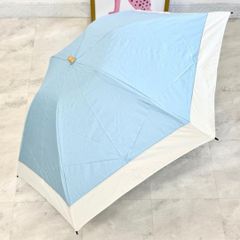 サンバリア100 日傘 2段折 コンビ moku ブルー - メルカリ