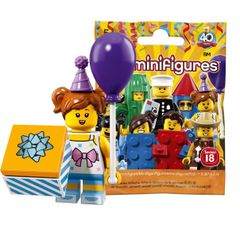 レゴ(LEGO) ミニフィギュアシリーズ 18 バースデーパーティーガール【】｜ LEGO Collectable Minifigures Series 18 Birthday Party Girl 【71021-6】