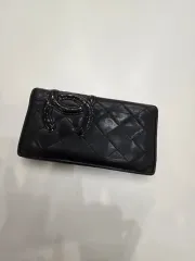 売り切りCHANEL ブラック バレエシューズ　カンボン　ブラック×ブラック 新品そっくりさん⭐CHANELシャネル カンボンライン フラット