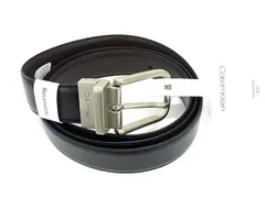 ■新品■未使用■ Calvin Klein カルバンクライン レザー リバーシブル SV金具 ベルト 表記サイズ 42 ブラック系×ブラウン系 FE3294のサムネイル