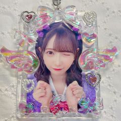 トレカキーホルダー トレカケース 硬質ケース デコ レジン