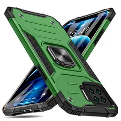 【新着商品】ケース リング付き ケース 米国軍事MIL標準取得 耐衝撃 用 落下防止 スタンド機能 4G PC+TPU二重構造 防塵 薄型 F17 軽量 一体型 OPPO 360度回転 変形防止 OPPO 全面保護カバー OPPO F17/A73 2020 2