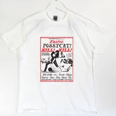 プッシー キャット キル キル ポスター 半袖 白 Tシャツ 男女兼用 ホワイト【 City Lights 】GILDAN(ギルダン)  Faster, Pussycat / Russ Meyer S/S TEE 52