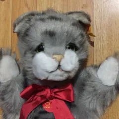 【グレーのねこ Cosy Sulla 22cm】ヴィンテージ シュタイフ グレーのねこ Cosy Sulla 22cm ヴィンテージ シュタイフ - メルカリ