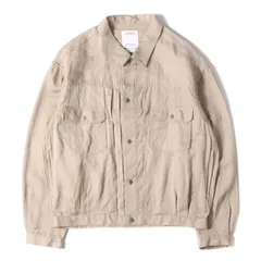 美品 visvim ビズビム ジャケット サイズ:3 24SS リネン/ウール バックサテン 2ndタイプ ジャケット (101XX JKT) ベージュ アウター ブルゾン 上着【メンズ】のサムネイル