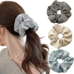 【在庫セール】パール ヘアゴム 3個セット，BetterJonny 跡がつかない 大人おしゃれ 真珠デザイン レディース 美髪シュシュ ギフト対応 簡約 上品 ヘアアクセサリー