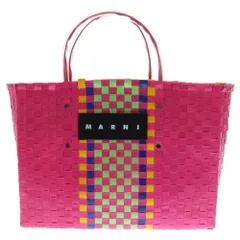 MARNI (マルニ) マーケット カゴ トートバッグ ピンクのサムネイル