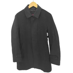 スタジオバイダーバン STUDIO by DURBAN 裏地キルティング 比翼 ウールナイロン ステンカラーコート メンズ import：M 