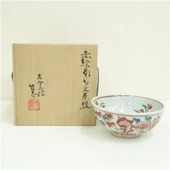 古余呂技窯　川瀬竹春 順一　豆彩蘭唐草文手　菓子器　茶道具　箱付　Q1720 古余呂技窯 川瀬竹春 順一 豆彩蘭唐草文手 菓子
